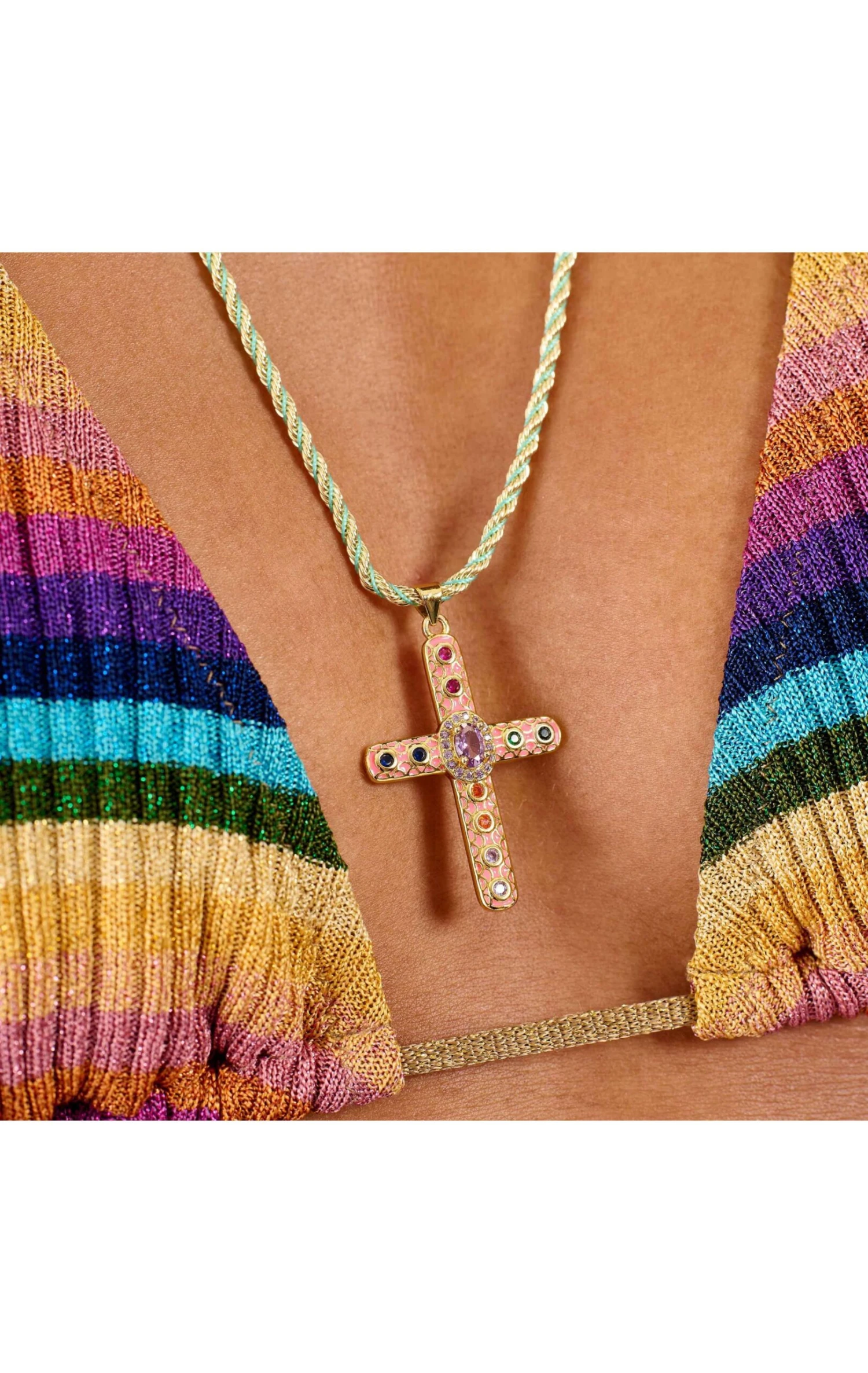 Collier Boniface Rose 2 Collier Boniface Rose – Image 2