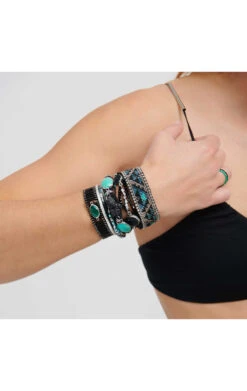 Manchette Carbone -Hipanema Boutique carbone black 2