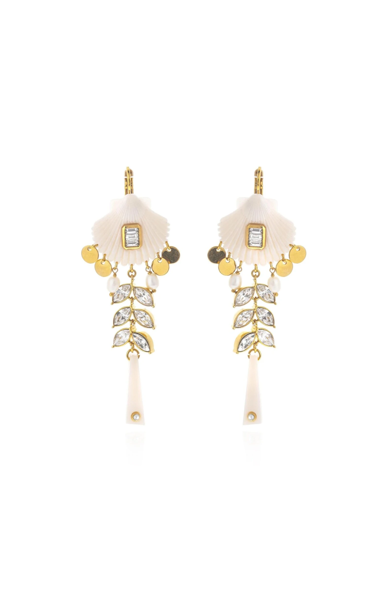 Boucles D'oreilles Coralie Blanc 1 Boucles D'oreilles Coralie Blanc
