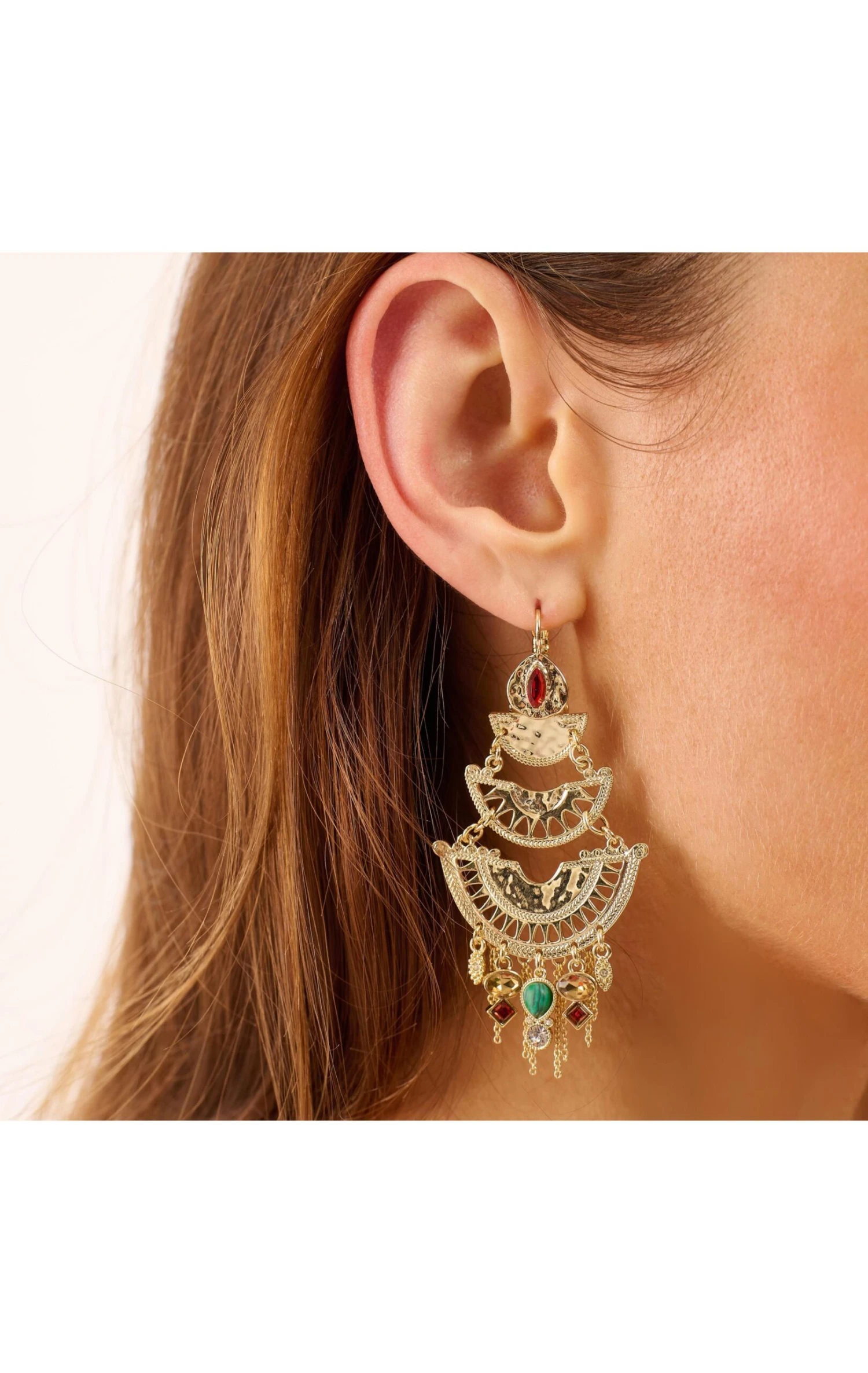 Boucles D'oreilles Delgado Doré 2 Boucles D'oreilles Delgado Doré – Image 2