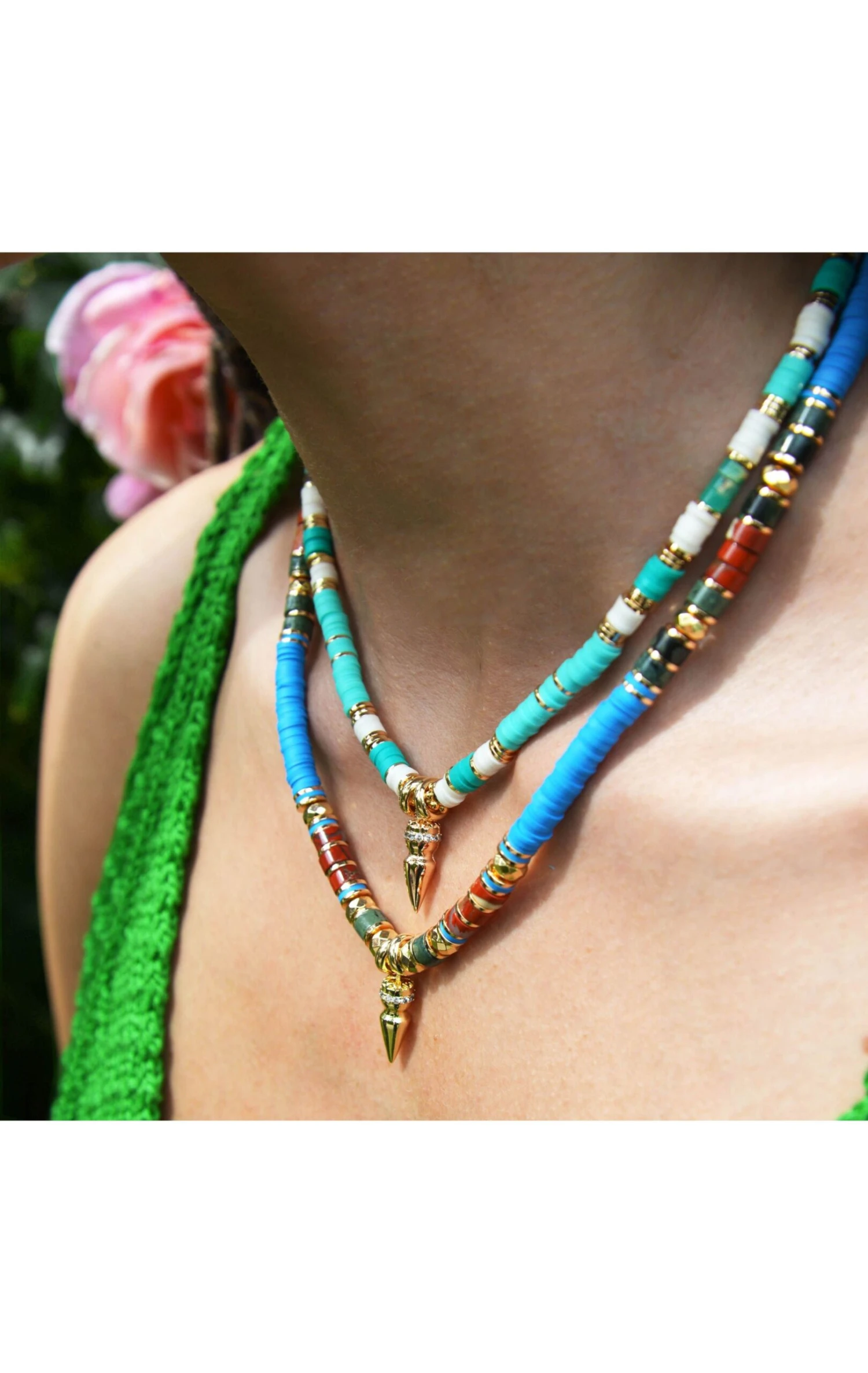 Collier Jaipur Bleu 2 Collier Jaipur Bleu – Image 2