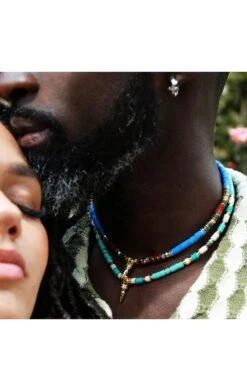 Collier Jaipur Bleu 6 Collier Jaipur Bleu -Hipanema Boutique jaipur 12