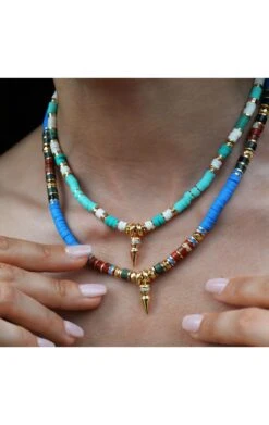 Collier Jaipur Aqua 6 Collier Jaipur Aqua -Hipanema Boutique jaipur 5