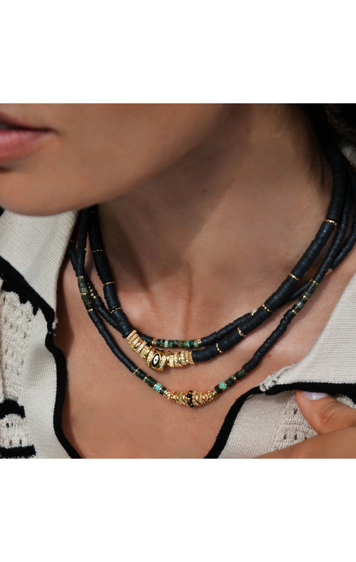 Collier Jaipur Noir 2 Collier Jaipur Noir – Image 2