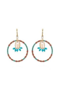 Boucles D'oreilles Recif Turquoise