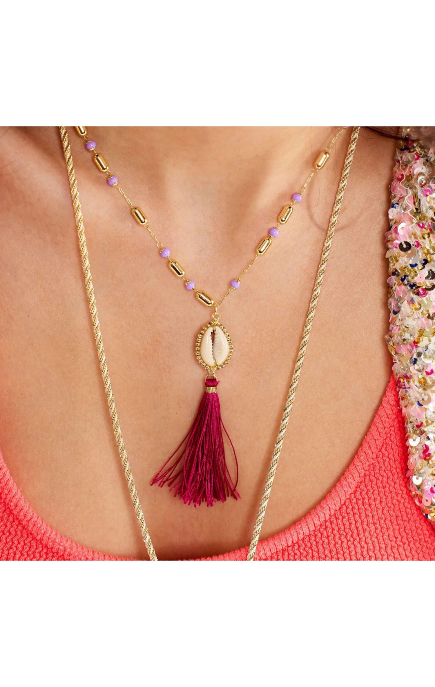 Collier Tamara Violet 2 Collier Tamara Violet – Image 2