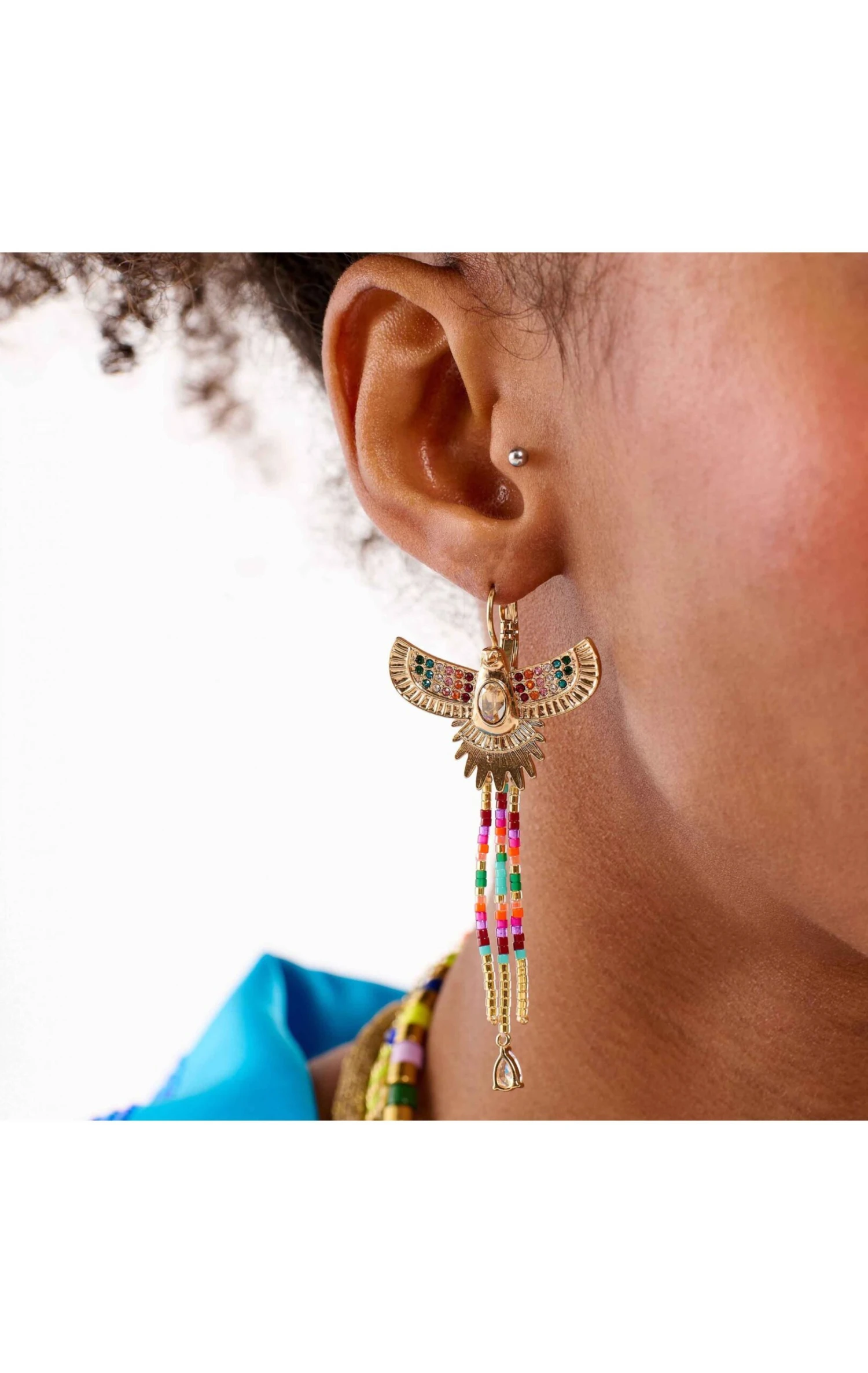 Boucles D'oreilles Teresina Multicolore 2 Boucles D'oreilles Teresina Multicolore – Image 2