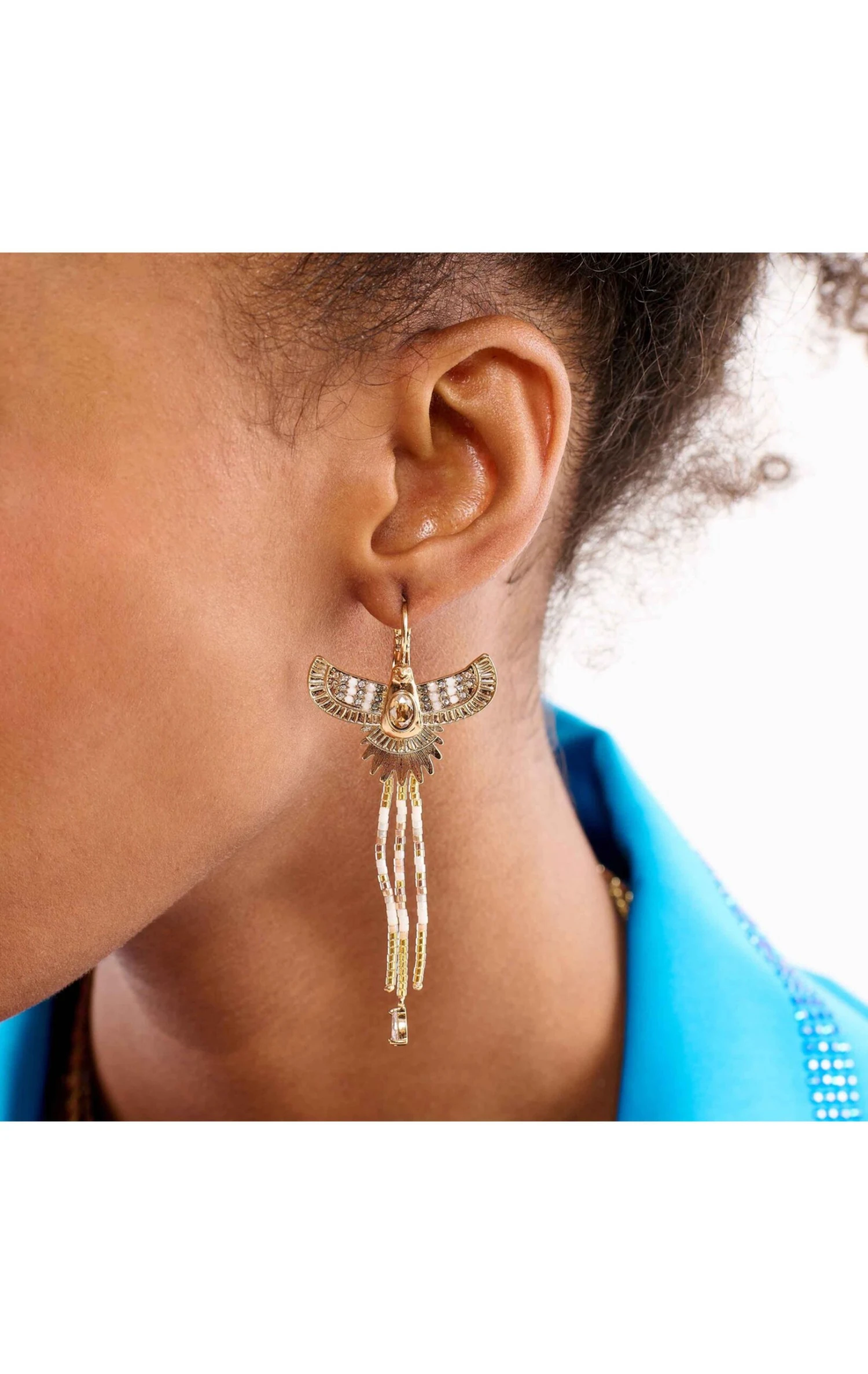 Boucles D'oreilles Teresina Blanc 2 Boucles D'oreilles Teresina Blanc – Image 2