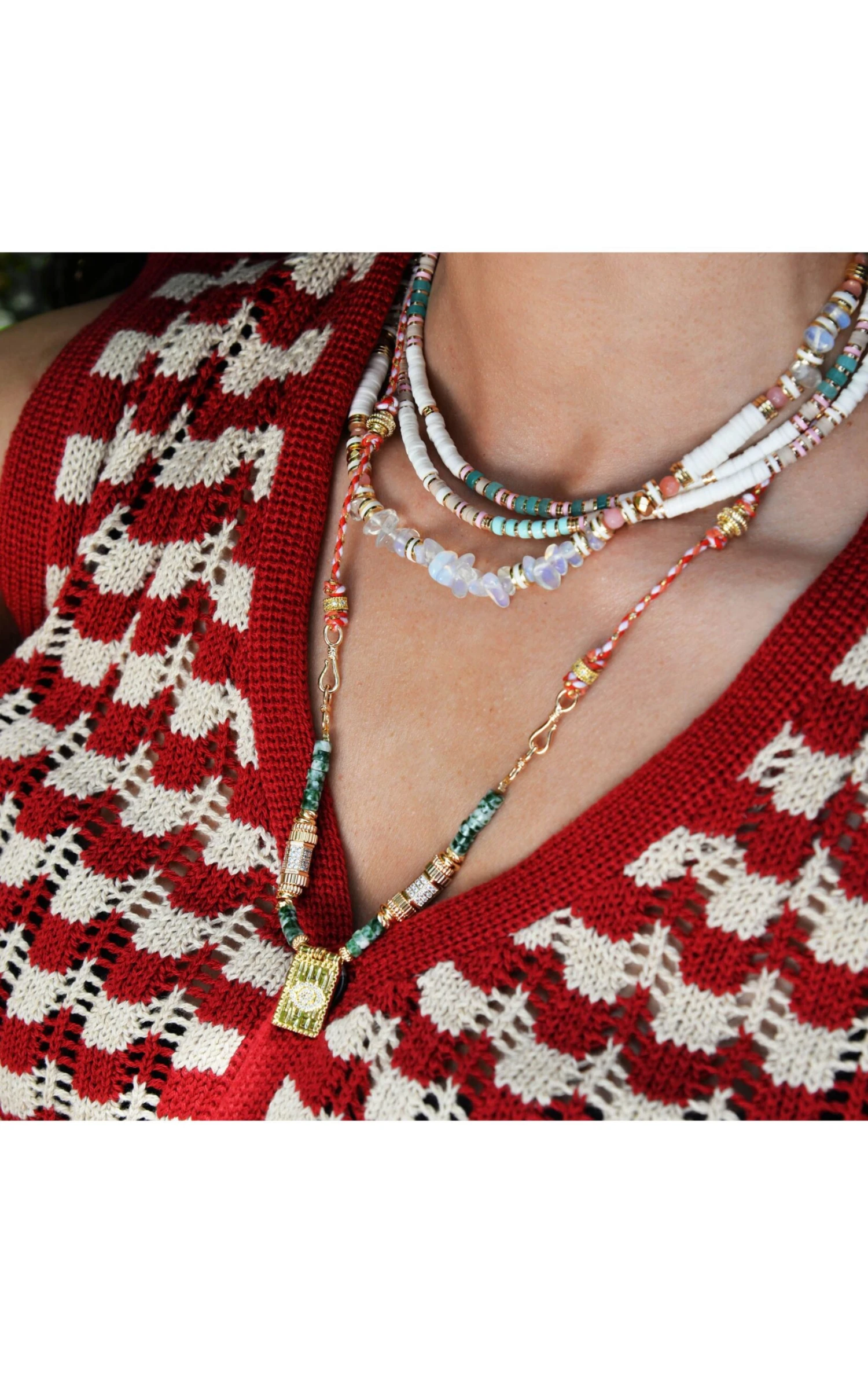 Collier Trion Blanc 2 Collier Trion Blanc – Image 2