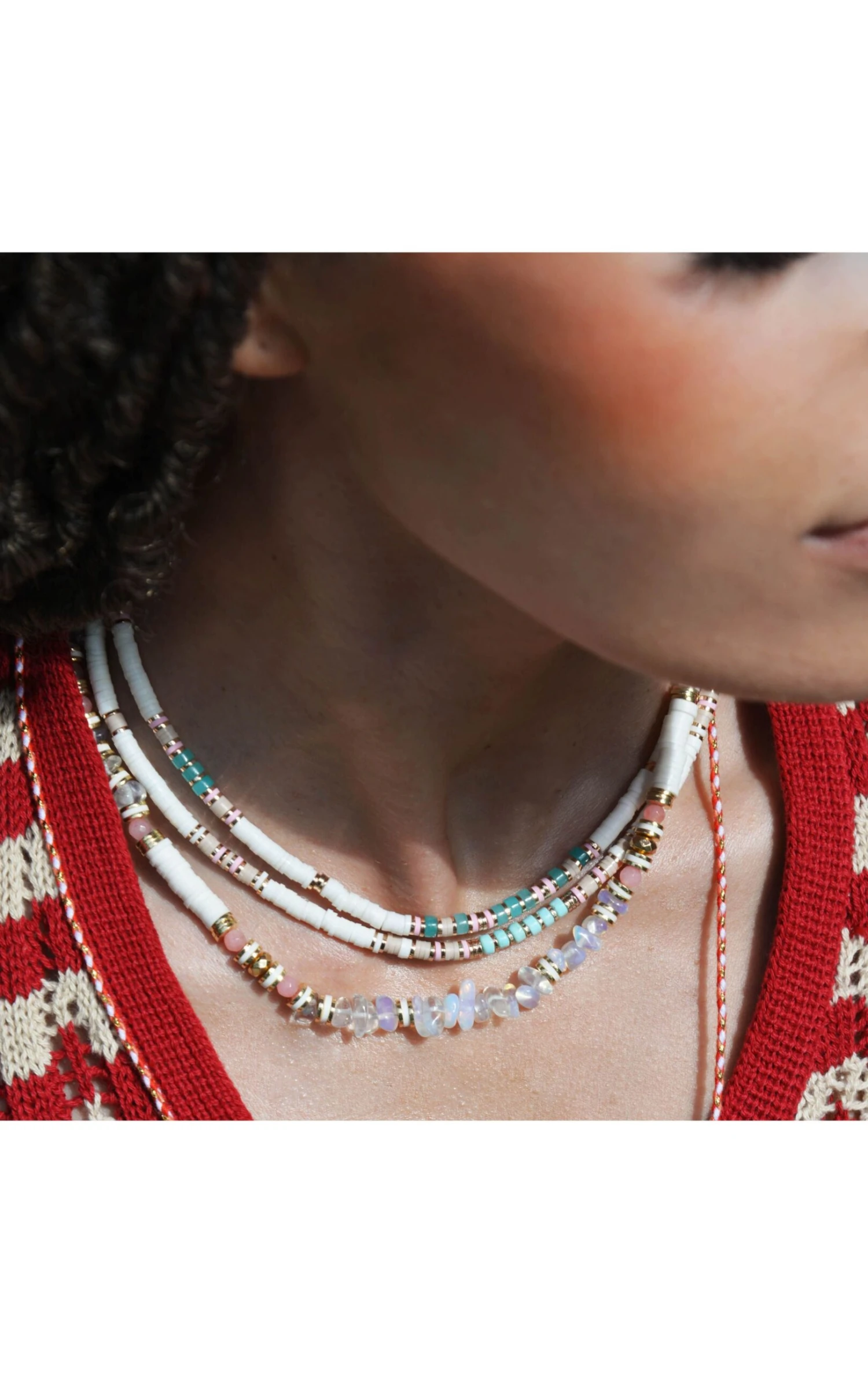 Collier Trion Blanc 3 Collier Trion Blanc – Image 3