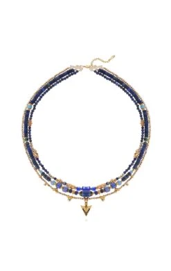 Collier Trion Bleu