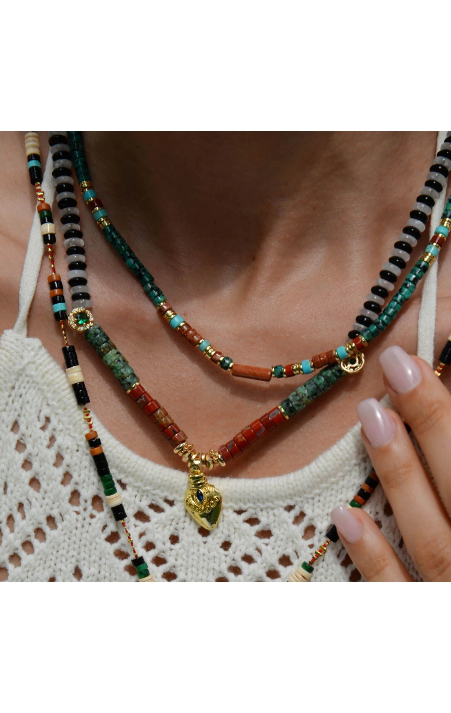 Collier Twinsy Terre 2 Collier Twinsy Terre – Image 2